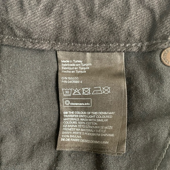 DENIM & DENIM SIZE 2 black distressed jeans skirt - Picture 10 of 11